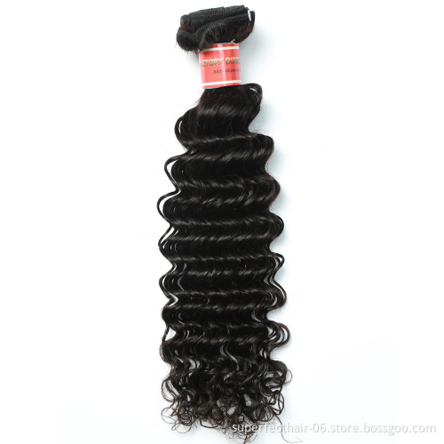 Deep wave bundle 100% brazilian remy virgin grade hair for black women deep wave bundles